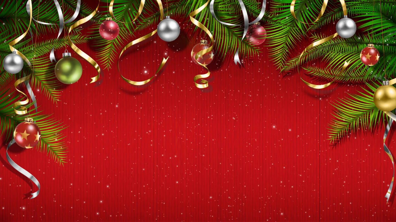 ◉ FREE Christmas Background video wall footage ◉ Christmas Red Template