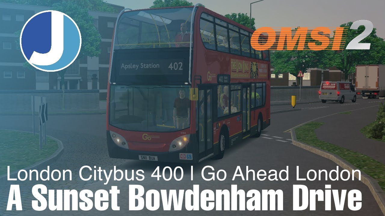 A Sunset Drive | Route 402 | Bowdenham V5.0 | OMSI 2