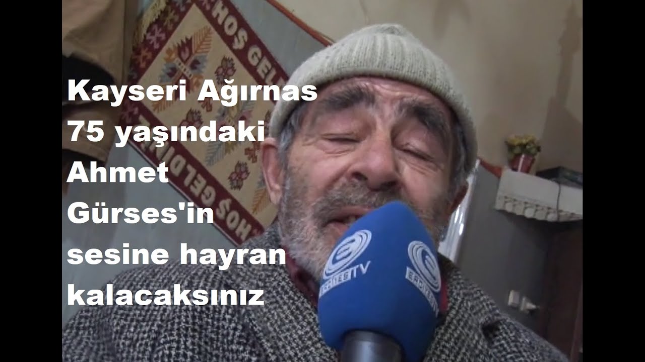 Ağırnas'ta 75 yaşındaki Ahmet GÜRSES'in sesine hayran kalacaksınız