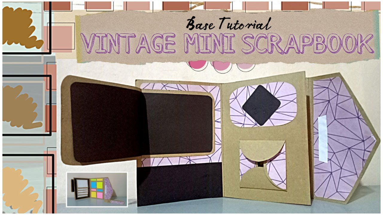 SCRAPBOOK BASE | VINTAGE MINI SCRAPBOOK | Easy DIY Tutorial || #scrapbook1