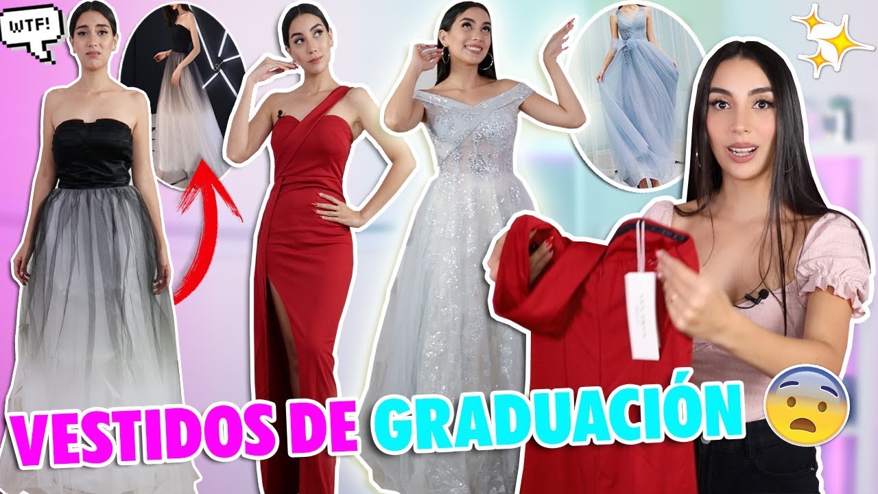 PROBANDO VESTIDOS DE GRADUACIÓN BARATOS DE INTERNET 😱¿Valen la pena? | Yesstyle | Claudipia