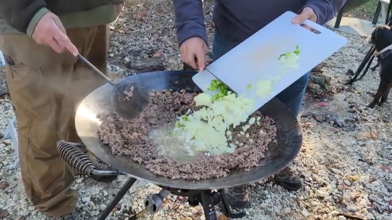 This Plow Disc/Cowboy Wok Cooked the Best Camp Chili Ever! 