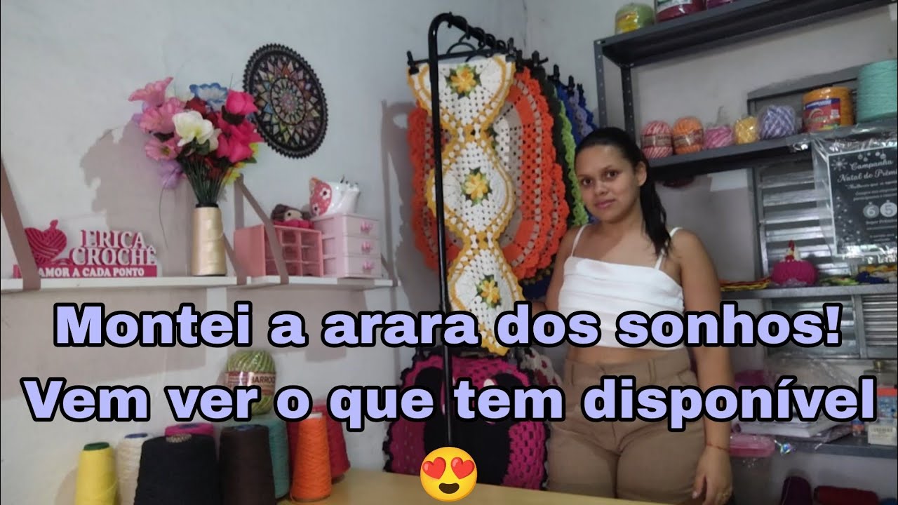 💥Vem arrumar a arara comigo! SÓ PEÇAS LINDAS a pronta entrega 😍 #crochet 