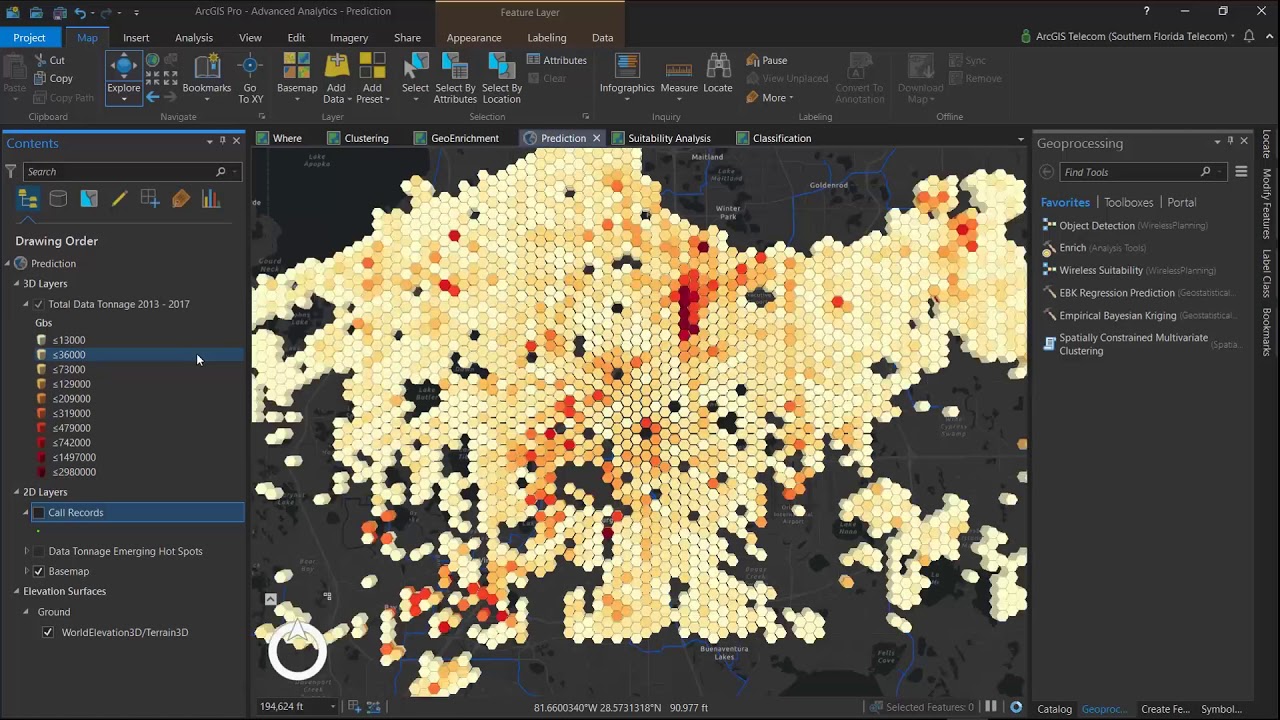 Telecommunication Solution: Advanced Analytics for Network Strategy in ArcGIS
