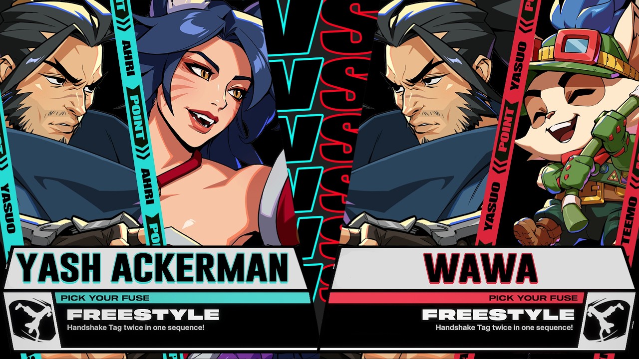 Yash (Yasuo / Ahri) vs Wawa (Yasuo / Teemo) - 2XKO