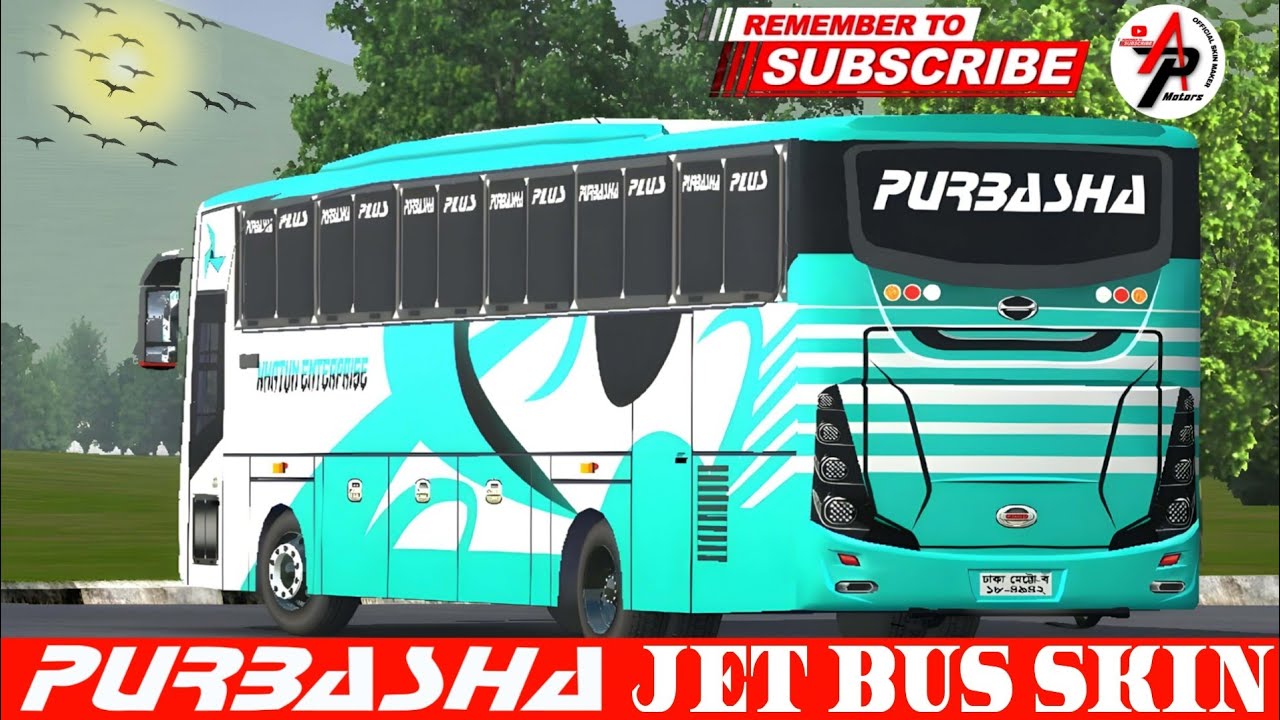 আসসালামুআলাইকুম রিলিজ হয়ে‌ গেলো পূর্বাশা জেট বাস স্কিন লিংক ডিসক্রিপশন বক্সে দেউয়া আছে ।