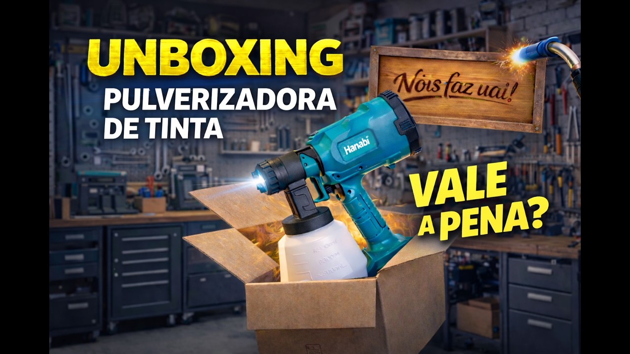 Esse pulverizador de tinta barato vale mesmo a pena? | Unboxing