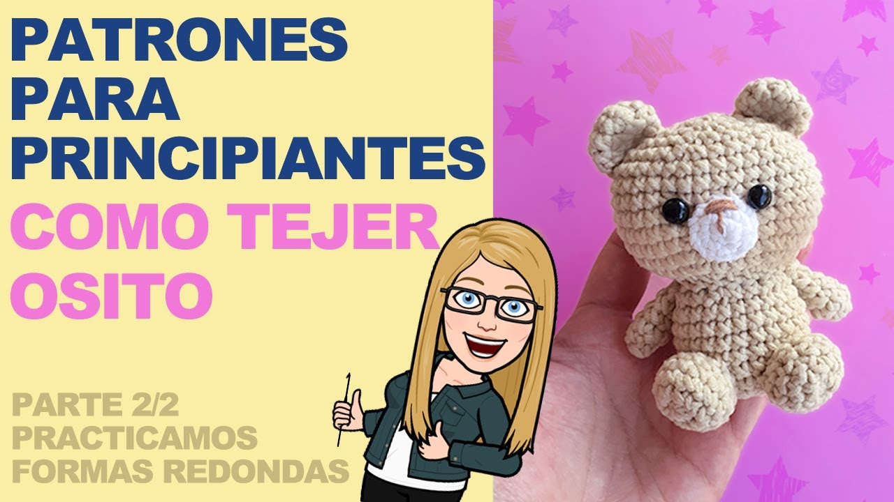 Muñecos amigurumi PRINCIPIANTES: Hoy tejemos un hermoso osito que te va a encantar! ENG SUBS PARTE 2