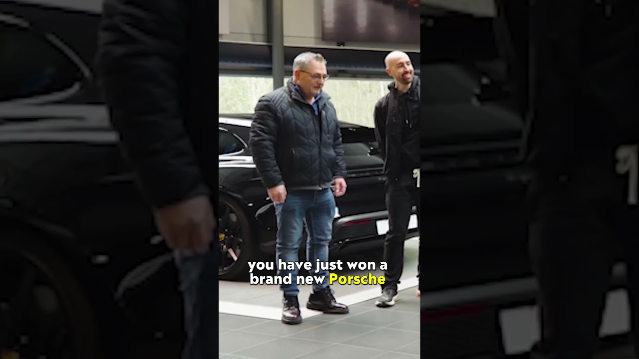 Flying to Belgium to surprise Dirk with a Porsche 911 Turbo + &pound;50,000! ✈️