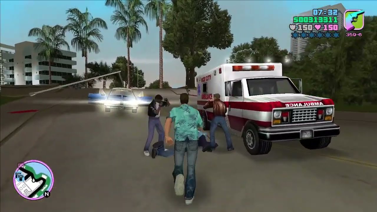 GTA Vice City | Peds Riot #9 | Vice Point w/ Street Criminals, PIGs & Sharks  (PC)