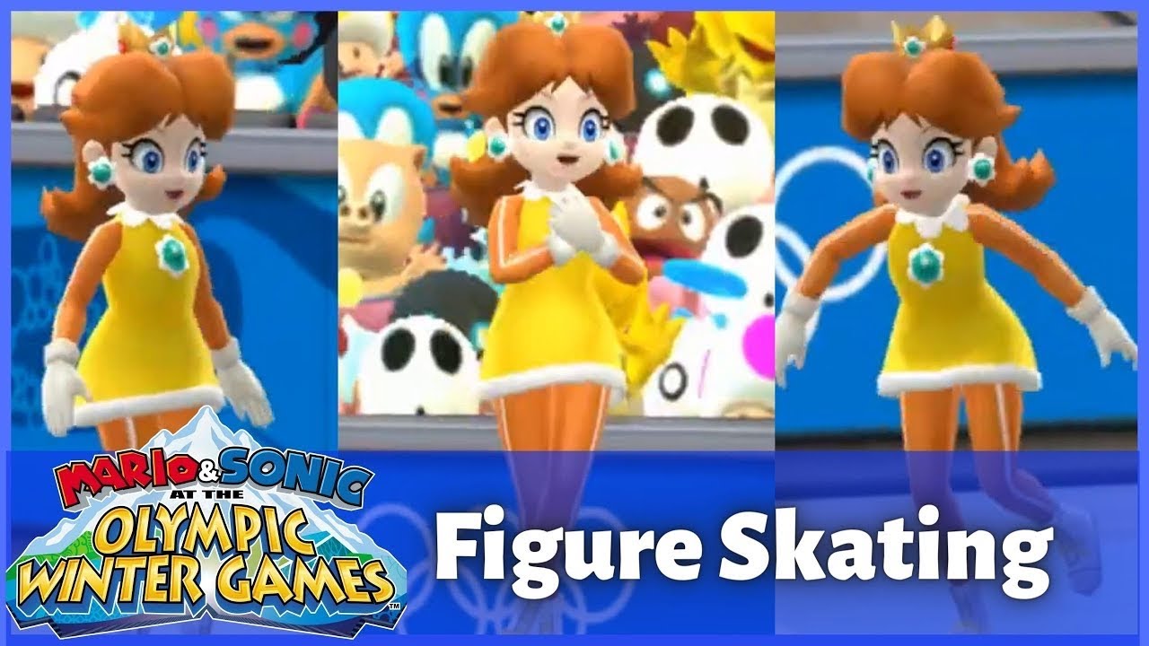 ✿ Princess Daisy in Figure Skating (All Songs) | Mario & Sonic at the Olympic Winter Games ✿