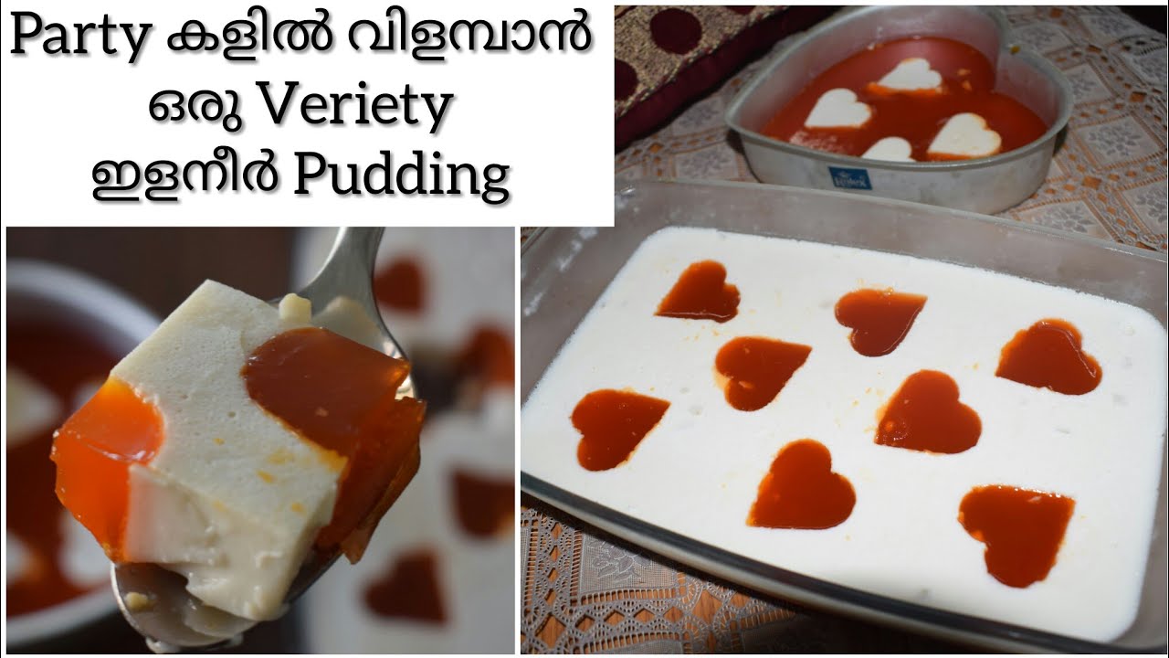 Party Special Tender Coconut Pudding Recipe in Malayalam/Two layered Pudding/Ayshaz World