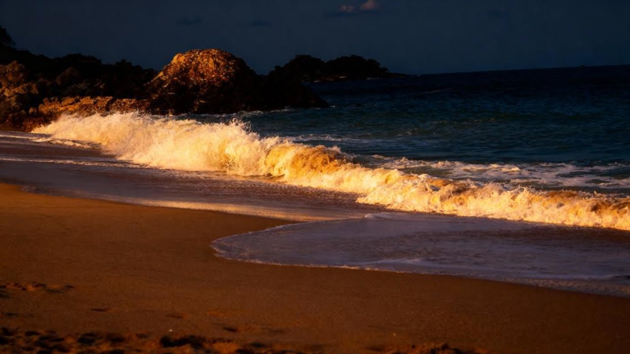 🌊 SLOW & GENTLE OCEAN WAVES – CALMING SOUNDS FOR MEDITATION