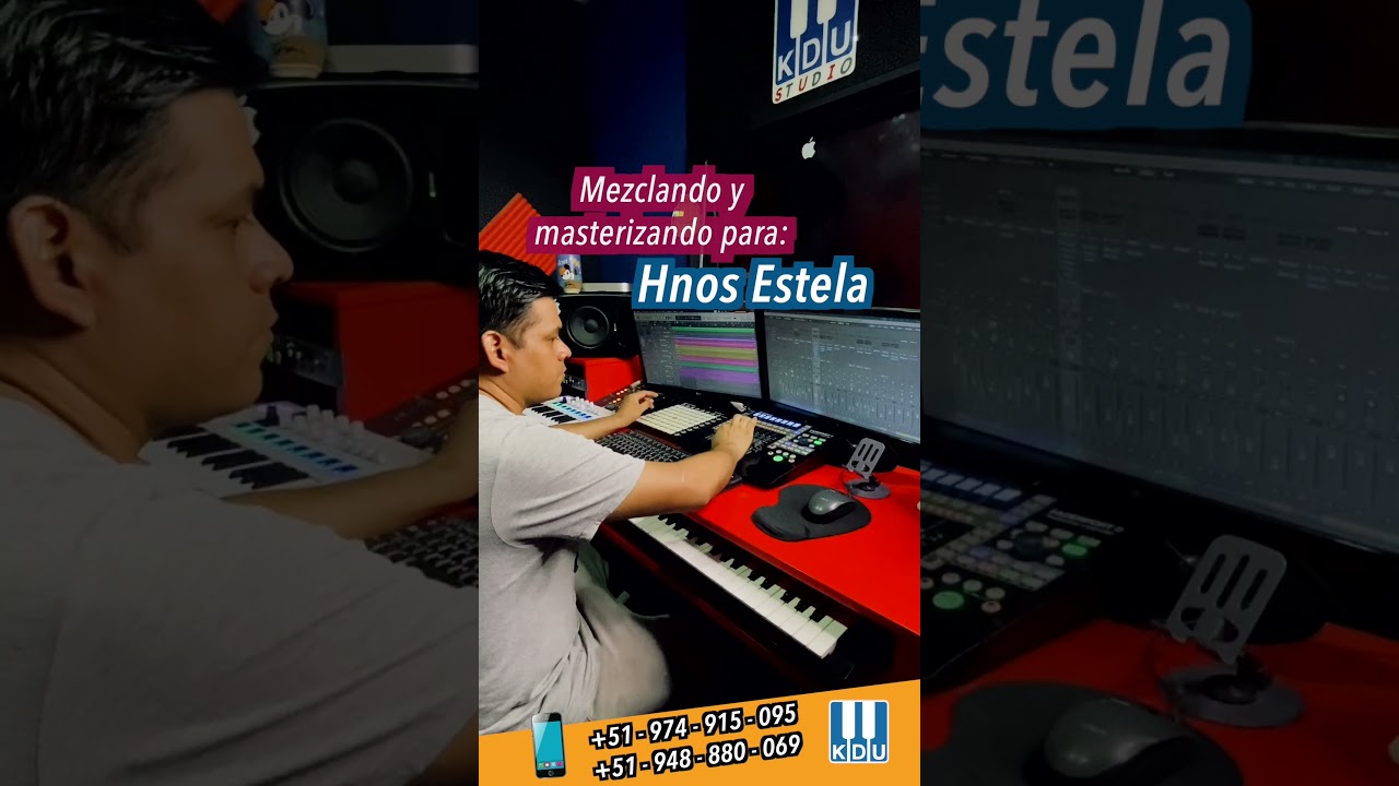 ✅Mezclando y masterizando para Hnos Estela 😃🔈🔈