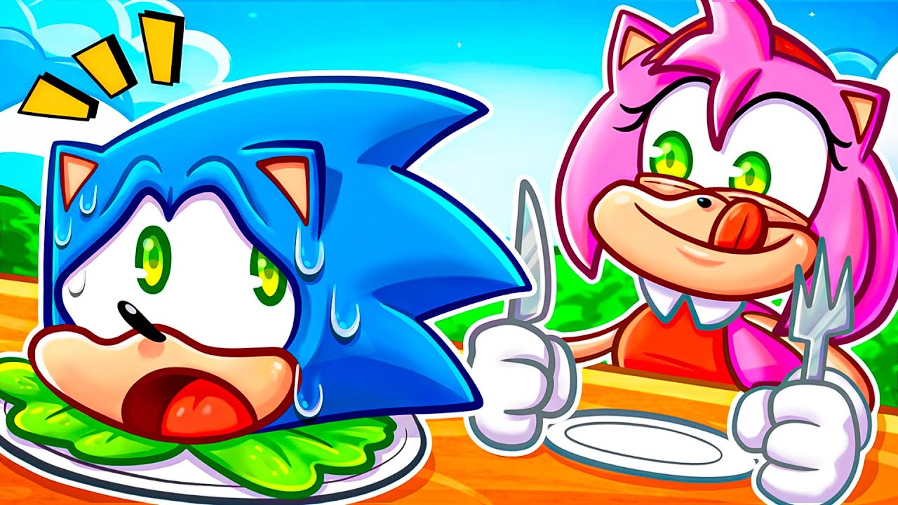 AMY COMEU o SONIC no ROBLOX!