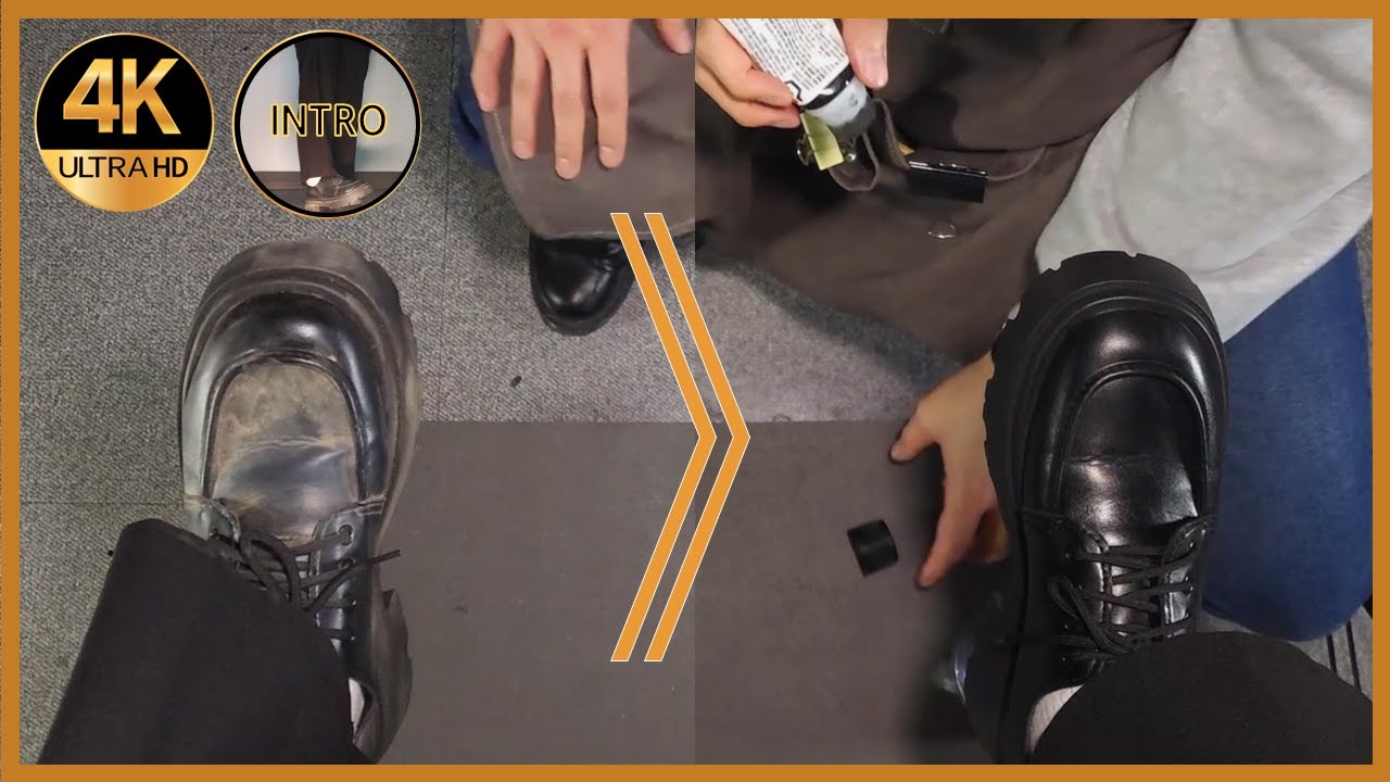 이 부츠는 더럽군요..광택 좋은 신발로 변신! These Boots Were FILTHY... Watch Them Shine! | Shoe Shine ASMR
