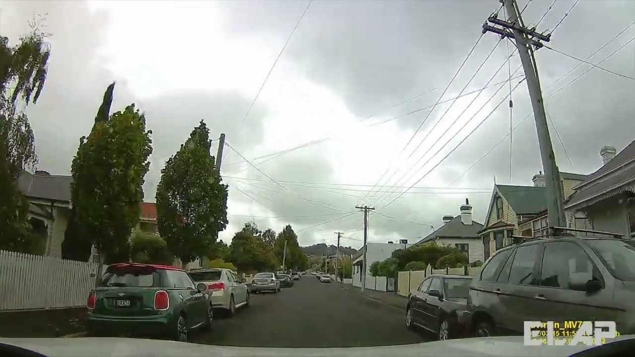 4K DASH CAM  Australia, TASMANIA, HOBART. Driving from WREST POINT  to SOUTH HOBART