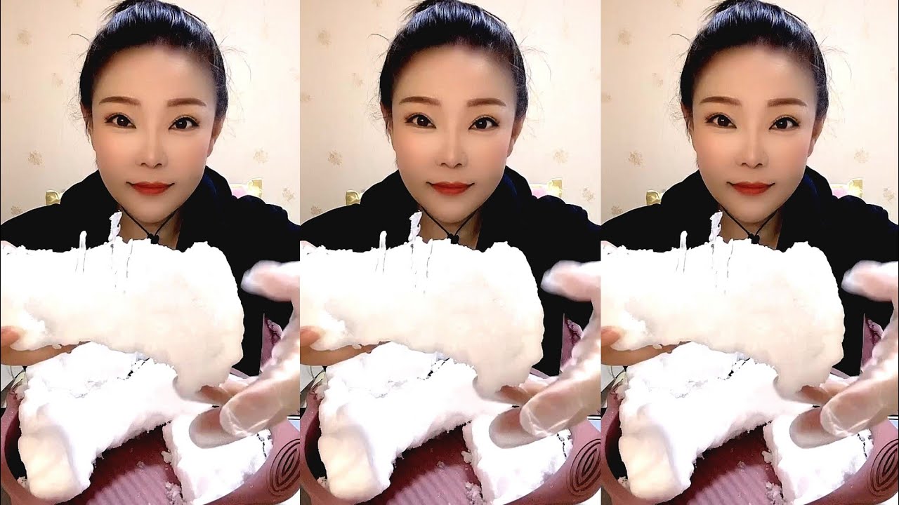 ASMR WHITE ICE EATING / ICE EATING