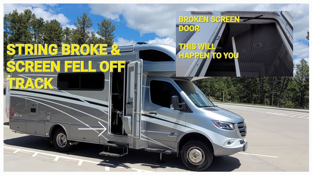 Winnebago View Navion BROKEN Retractable Screen Door | 2020-2023 Models