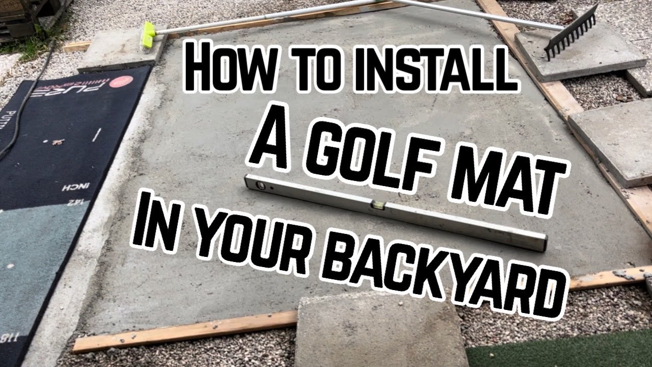 How to install a GOLF MAT in your BACKYARD