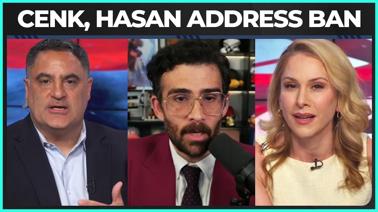 Hasan Piker i Cenk Uygur wygłaszają przeraźliwe przem&oacute;wienie w sprawie zakazu wjazdu do Wielkiej ...