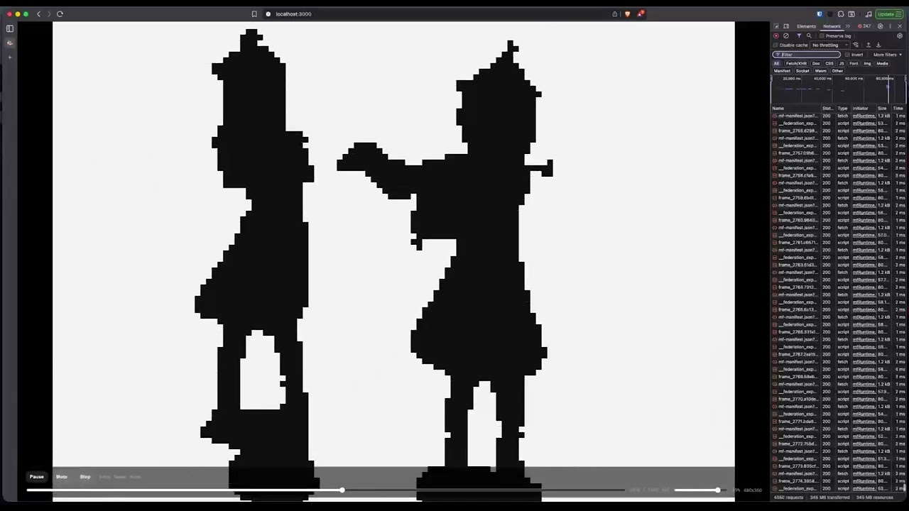 Bad Apple but its 5,258 microfrontends