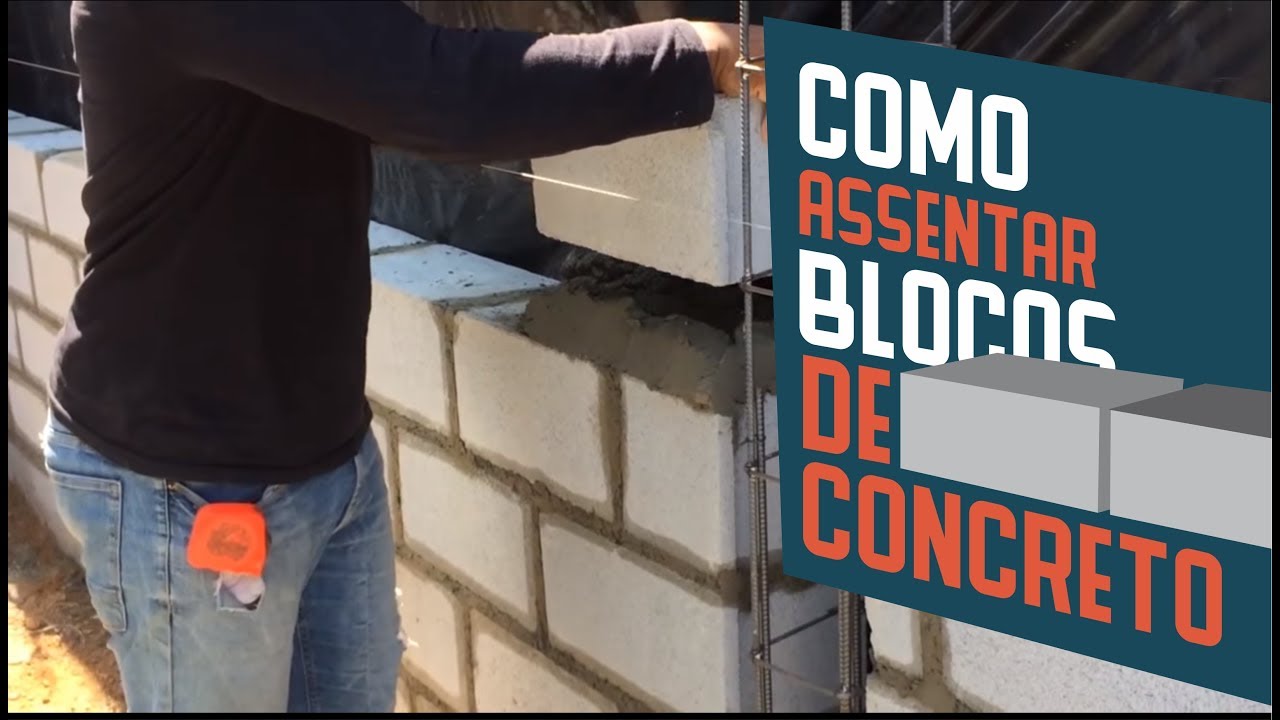 COMO ASSENTAR BLOCOS DE CONCRETO - ALVENARIA PASSO A PASSO - TRUQUES INCRÍVEIS!