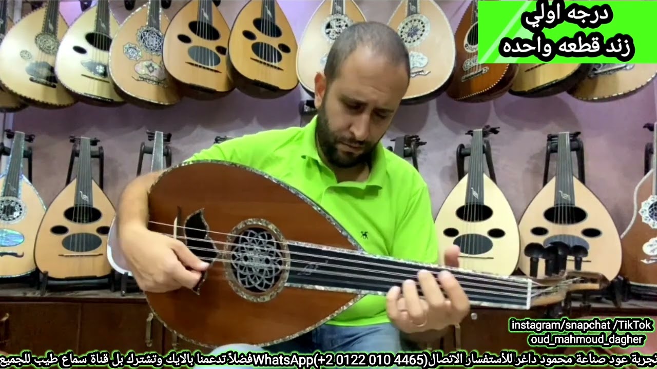 تقاسيم حجاز و تمر حنه Oud بريشة مايكل انسي عود صناعة محمود داغر تسلسل (A549)