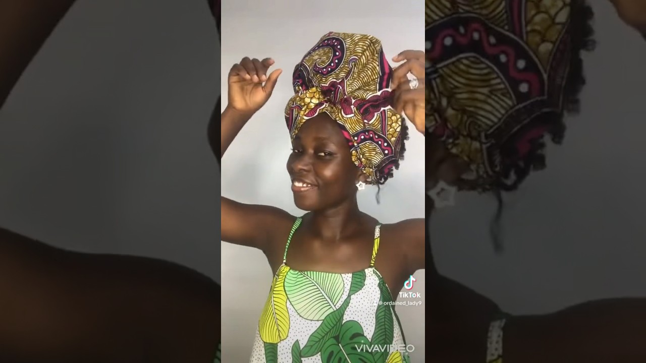 Beginner friendly Ankara head wrap tutorial