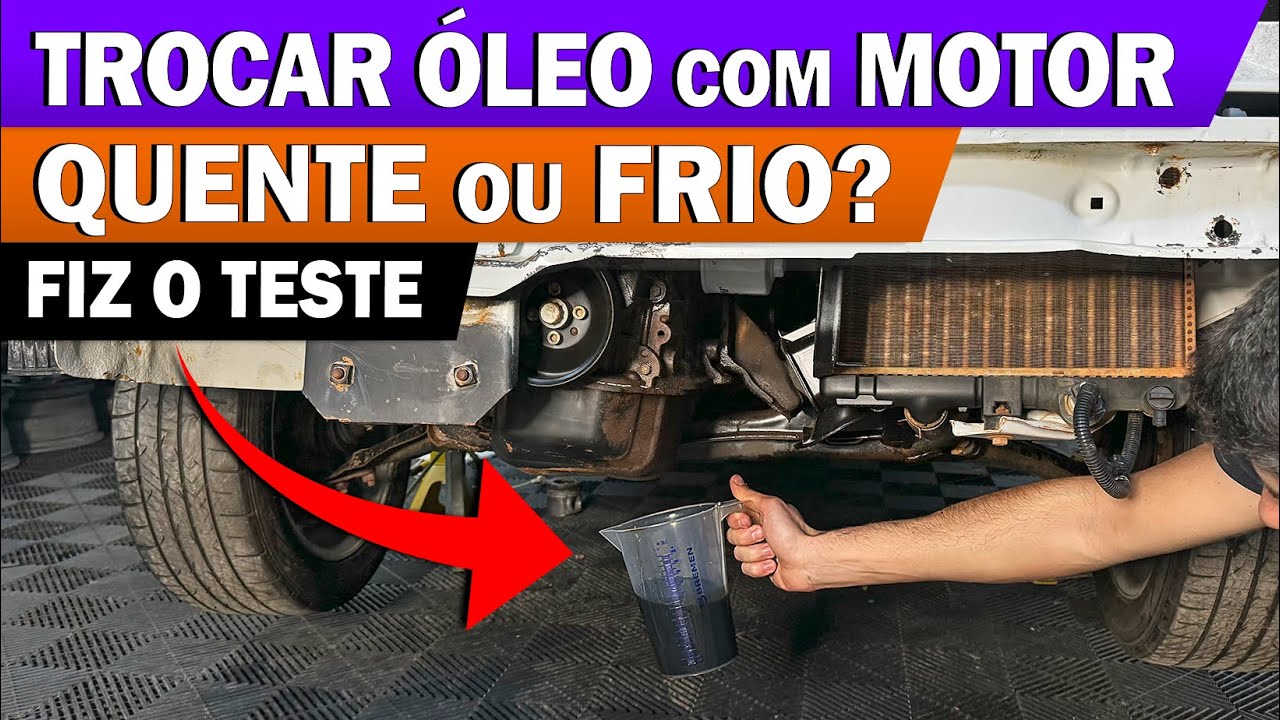 VOC&Ecirc; FAZ CERTO a TROCA de &Oacute;LEO do MOTOR? Trocar o &oacute;leo com motor QUENTE ou FRIO? FIZ O TESTE