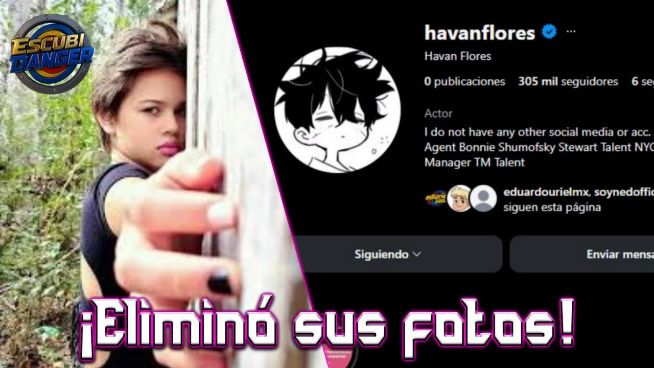 HAVAN FLORES elimino DEFINITIVAMENTE todas las IMAGENES de su INSTAGRAM | esto fue lo que paso