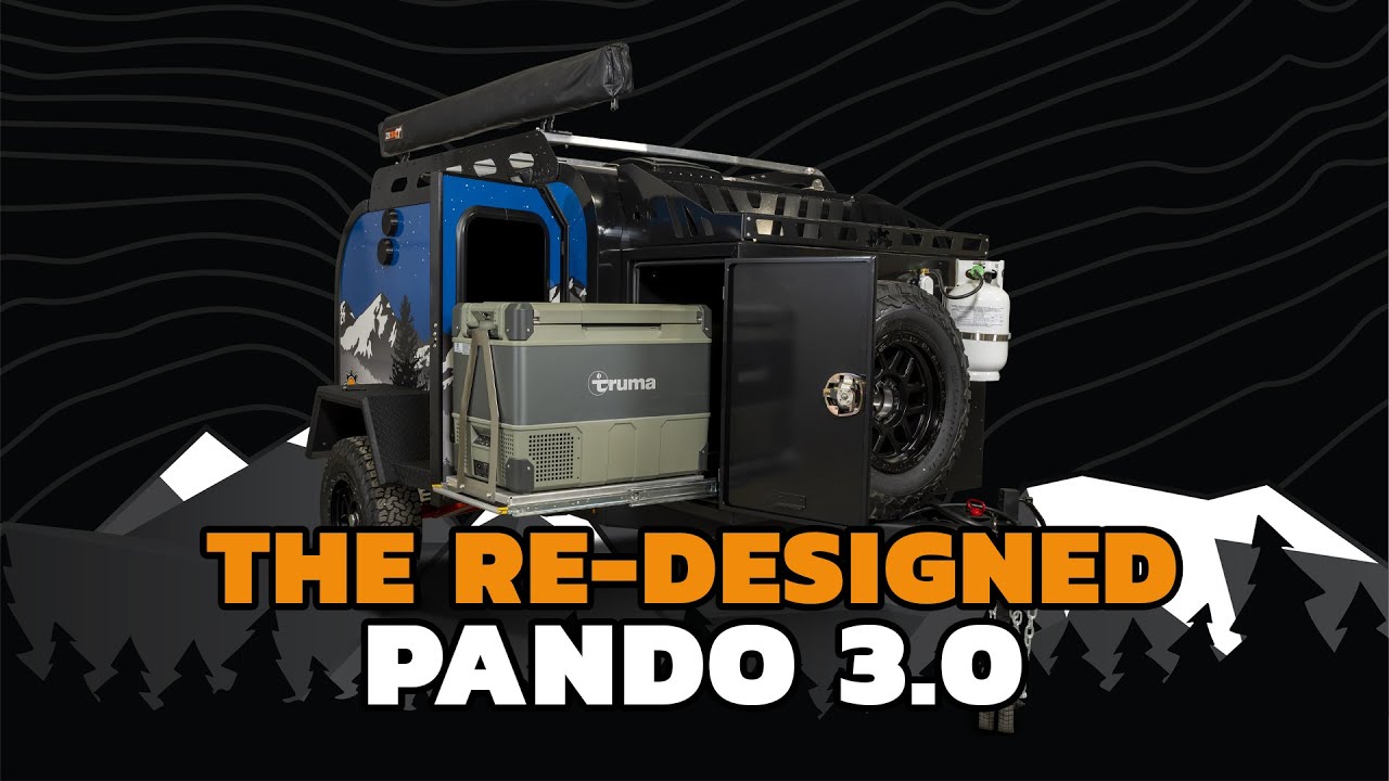 Introducing the re-designed Off Grid Trailers Pando 3.0 Off-Road Overland Teardrop Camping Trailer.