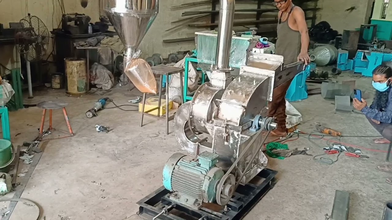 SS Chilli Grinding Machine, Hammer Type Pulverizer, Food Grade Pulverizer Machine SS-304 Food Grade
