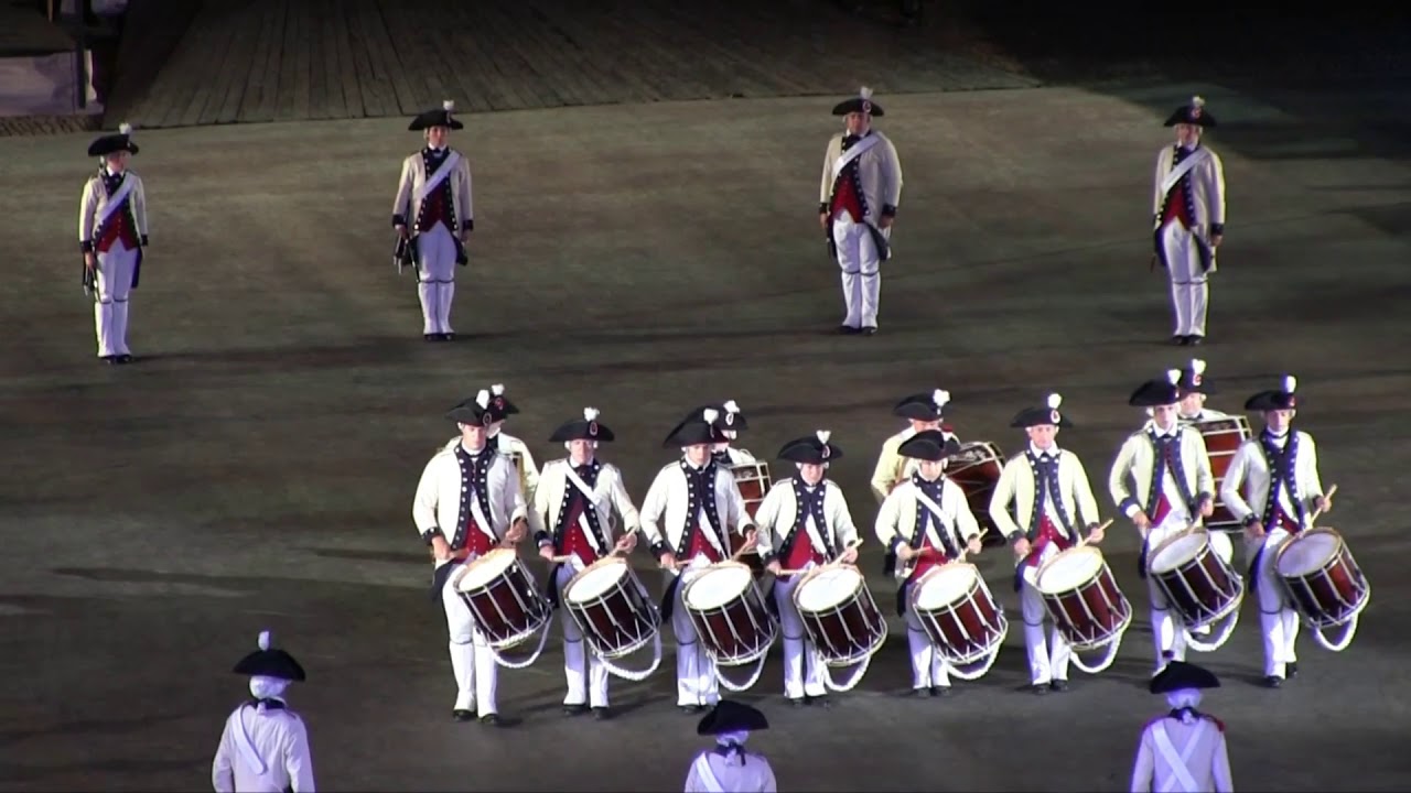 Middlesex County Volunteers Fifes & Drums at 2012 Basel Tattoo