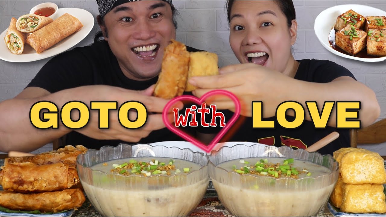 GOTONG PALENGKE LUGAW! LUMPIANG TOGUE and FRIED TOKWA PINOY MUKBANG!