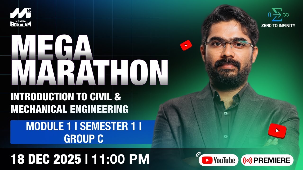 FREE B.Tech | Introduction to Civil & Mechanical Engineering | Semester 1 | Module 1
