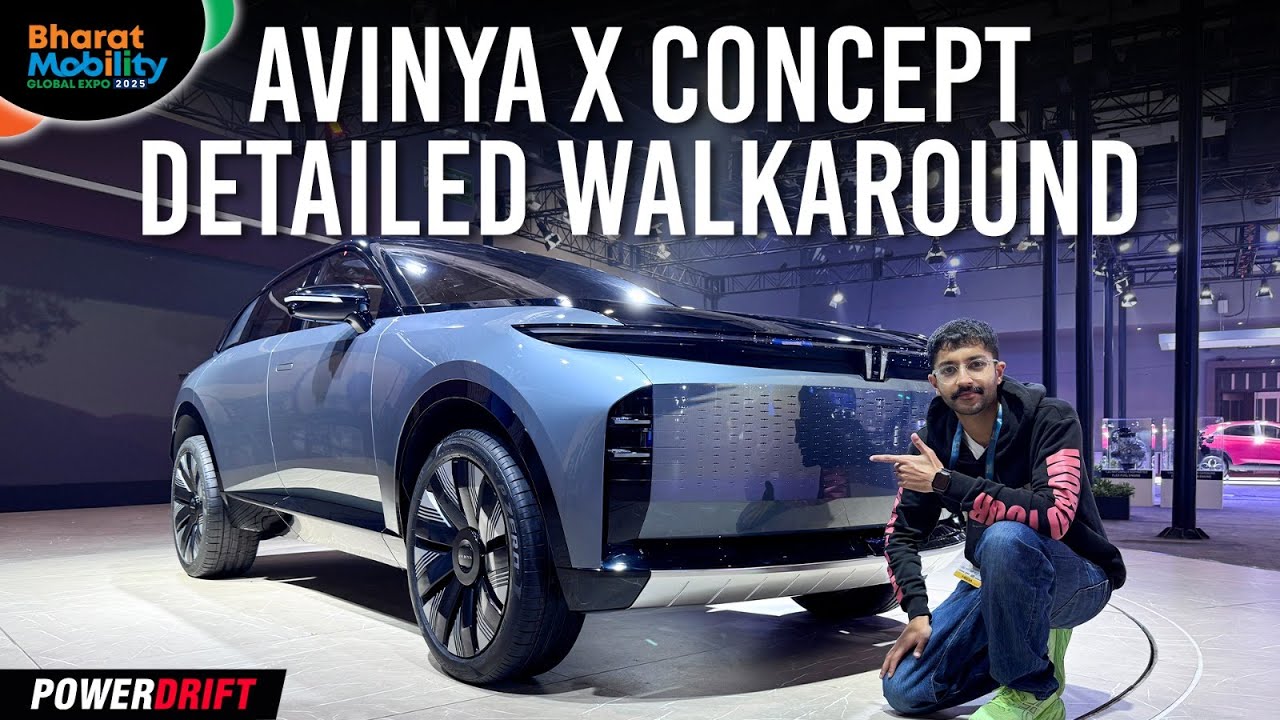 Tata Avinya X Concept Detailed Walkaround | Bharat Mobility Global Expo 2025 | PowerDrift QuickEase