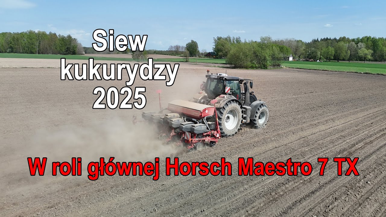 Siew kukurydzy 2025. W roli głównej Horsch Maestro 7 TX #horsch