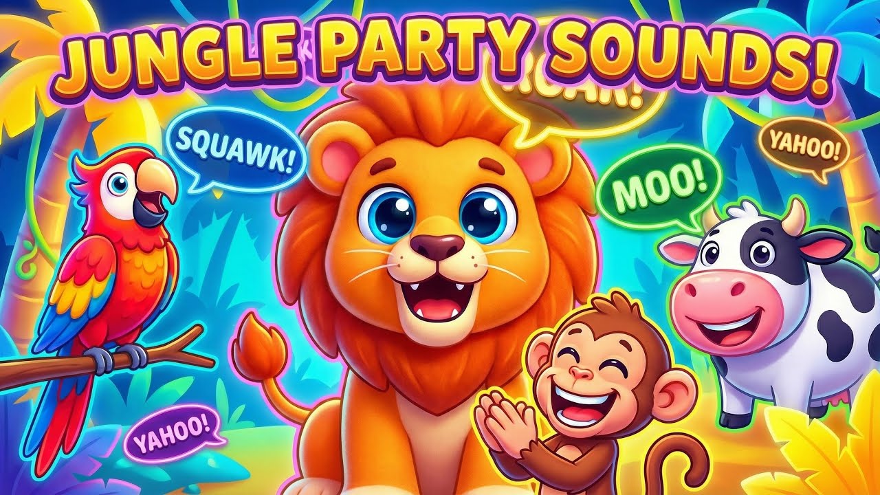 Animal Sounds for Kids 🐶🦁 | Learn Animals & Sound | Fun Baby Video
