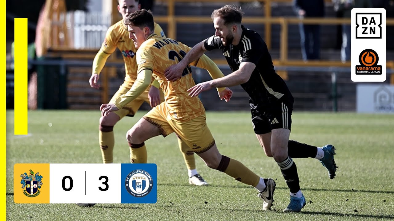 Sutton United 0-3 FC Halifax Town | National League HIGHLIGHTS
