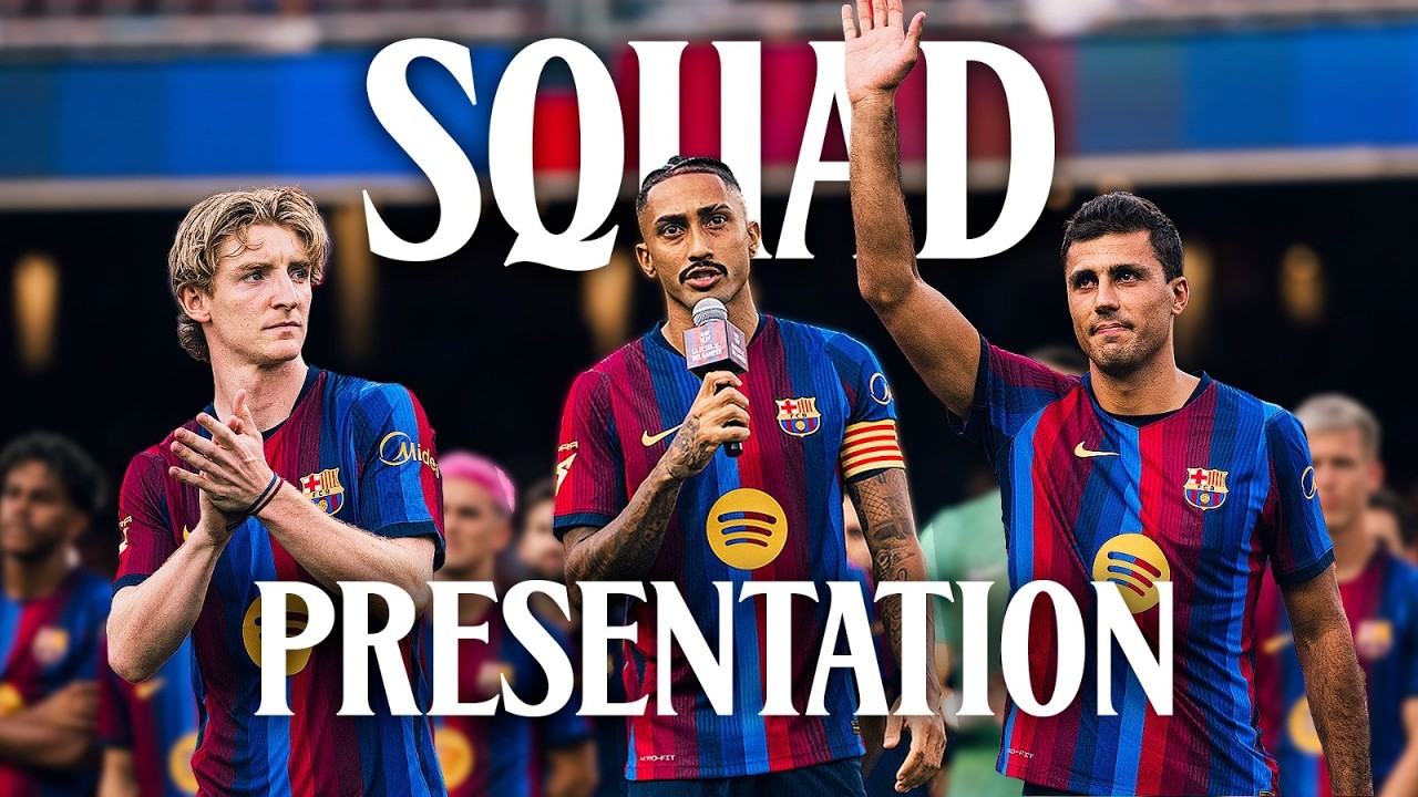 💥 2026/2027 SQUAD PRESENTATION & SPEECHES | FC Barcelona 🔵🔴