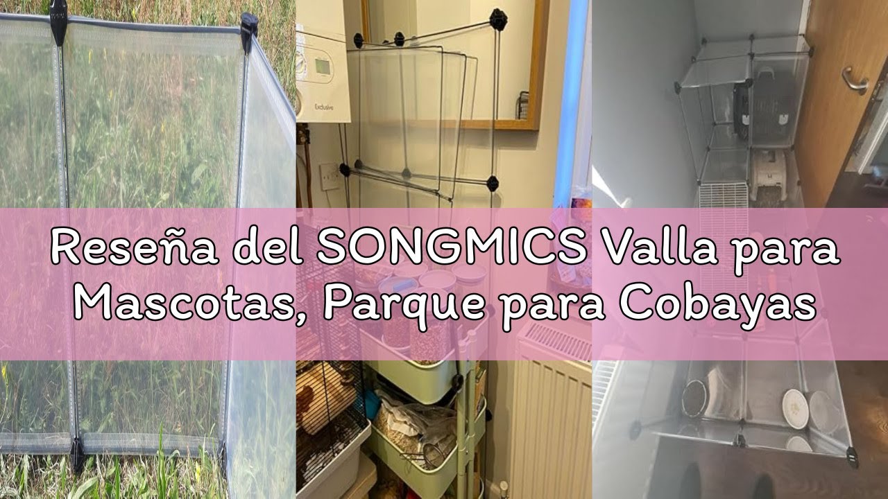 Reseña del SONGMICS Valla para Mascotas, Parque para Cobayas con Suelo, Recinto Interior de Plástico