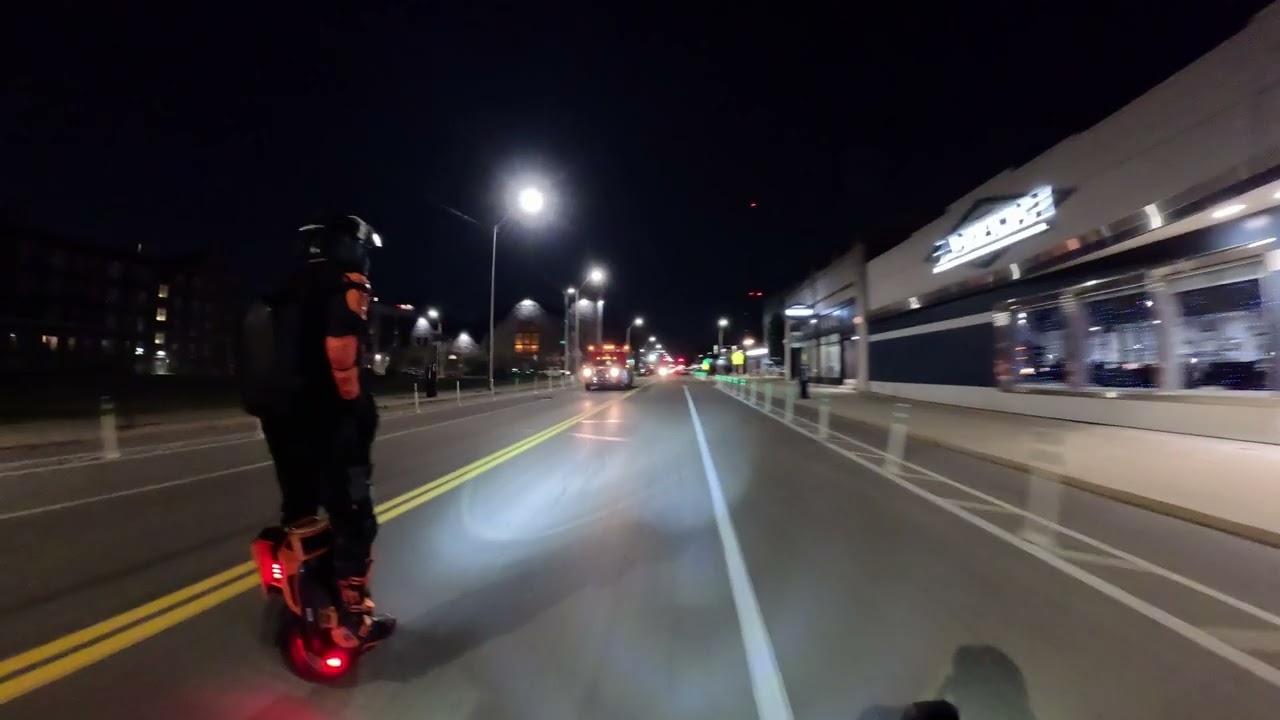 Clocked 14+ miles on a night ride #revv1