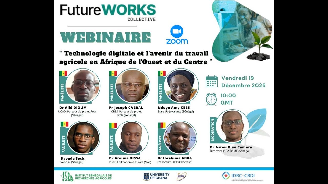 Webinaire « Technologie digitale et avenir du travail agricole en Afrique de l’Ouest et du Centre »