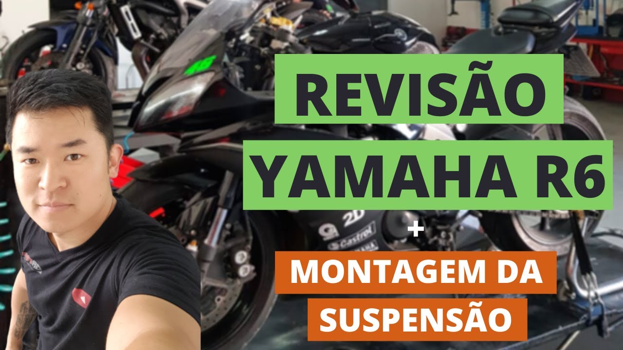 REVISÃO YAMAHA R6 + MONTAGEM DA SUSPENSÃO | REVISÃO SRAD 750