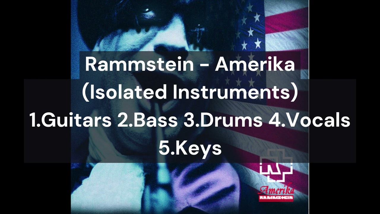 Rammstein - Amerika (Guitars Bass Drums Vocals Keys Only)