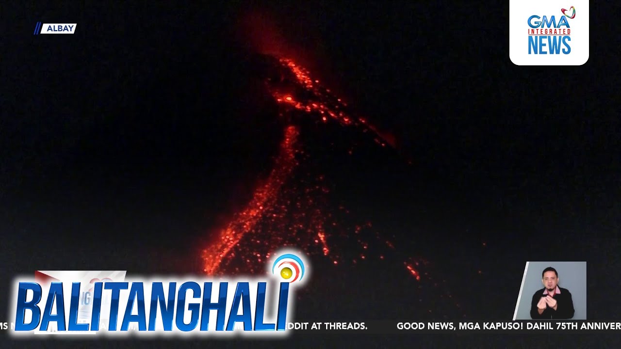 PHIVOLCS - Bulkang Mayon, muling naglabas ng uson kaninang madaling araw... | Balitanghali