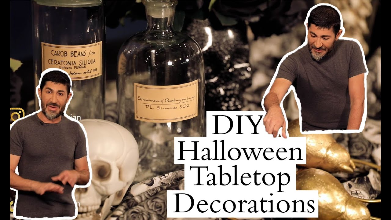 DIY Halloween Tabletop Decorations
