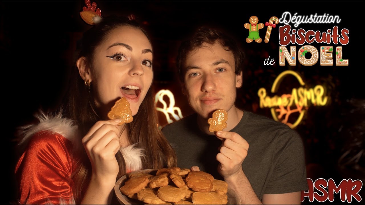 ♡ ASMR  - Dégustation des biscuits de Noël avec @SardocheLol  ♡