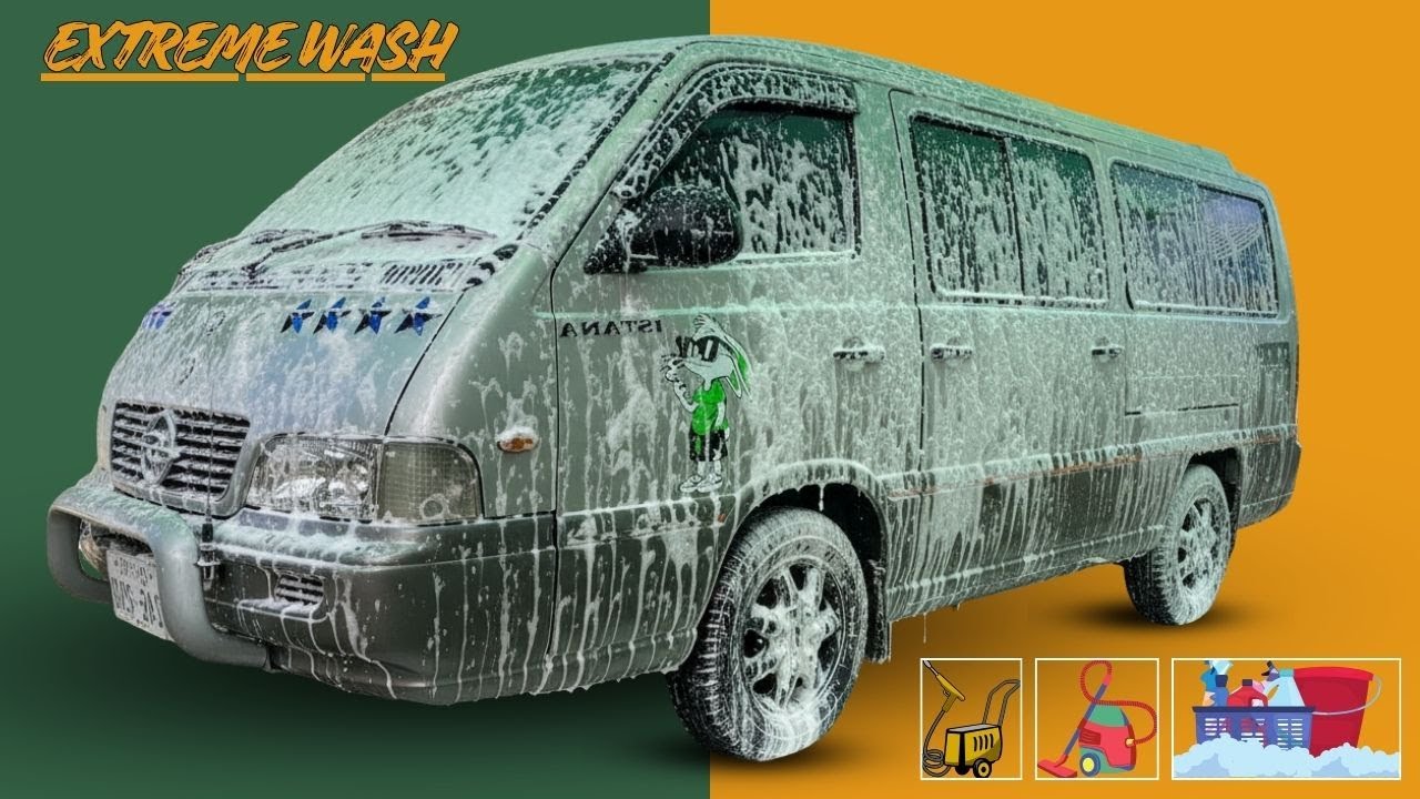 Deep Cleaning a FILTHY SsangYong Istana 🚐💦 | Extreme Car Wash ASMR